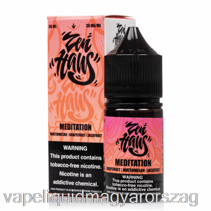 Meditáció - Zen Haus Sók - 30ml 30mg Vape E Cigi